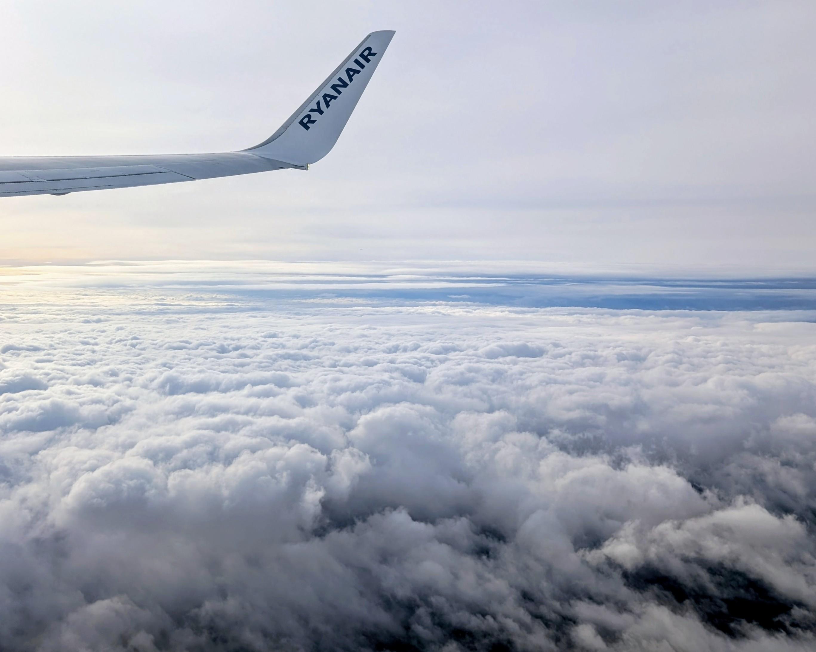 A photo from the airplane
