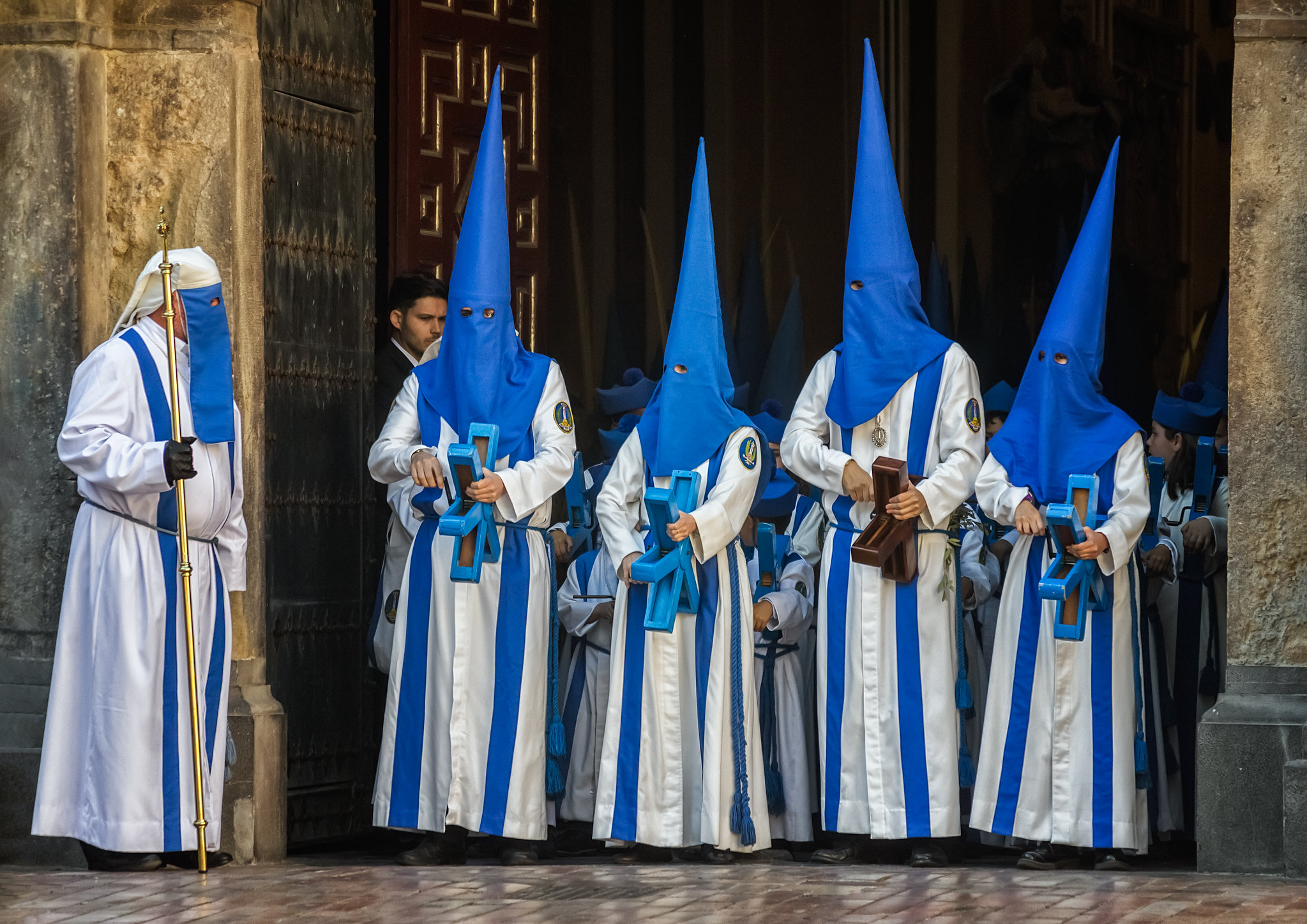 Nazarenos of the Semana Santa in Zaragoza